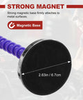 Magnetic Base Inspection Mirror With Adjustable Arm for Mechanics and Technicians, showcasing strong 2.63in diameter magnetic base.