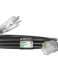 Heavy Duty Outdoor Extension Cord 6 Ft 12 Gauge With Lighted End ETL Listed 15A 1875W SJTW NEMA 5-15P To 5-15R