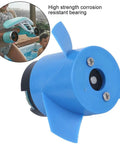 5000KV RC Underwater Thruster with 60mm propeller for submarines and RC boats, shown with corrosion-resistant coating, blue finish.