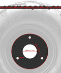 16x8-7 ATV Wheels 3 Hole 7 Inch Rim Tubeless Set Of 2 With Hubs Left And Right size diagram