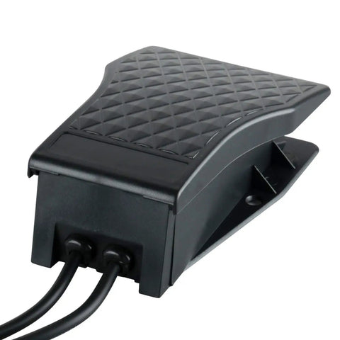 Badass 780W Flexible Shaft Hanging Grinder With Integrated Foot Pedal 25000 RPM Variable Speed Shop Grade Metalworking Rotary Tool foot pedal with textured surface.