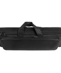 Top view of Durable Fishing Rod Bag 600D Oxford Organizer for 45cm-60cm poles with front pocket and dual zippers