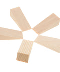 Heavy Duty Wooden Door Stopper Wedges Set of 5 No Slip Triangular Door Holders for Home, Office, Store, and Commercial Use