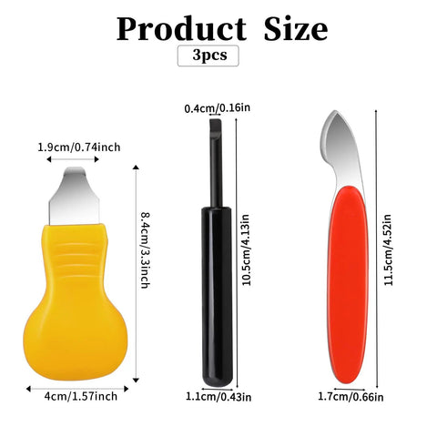 Watch Back Case Opener Set 3 Piece With 3 Styles Watch Back Remover Tools For Battery Replacement And Repair Kit dimensions
