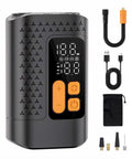 4X Faster Dope Bike Floor Pump With Gauge And Auto Stop 160 PSI Compact Mini Pump With LCD display and accessories