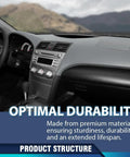 PIT66 TPE dash cover bezel for Toyota Camry (2007–2011), gray dashboard interior view.