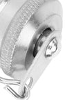 Close-up of galvanized steel part of Workhorse Hydraulic Test Adapter Hose Fitting G1/4 M16x2 for high pressure systems.