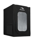 Ender Series 3D Printer Enclosure Fireproof and Dustproof with Quick Install, black folding storage with clear window and tool pocket.