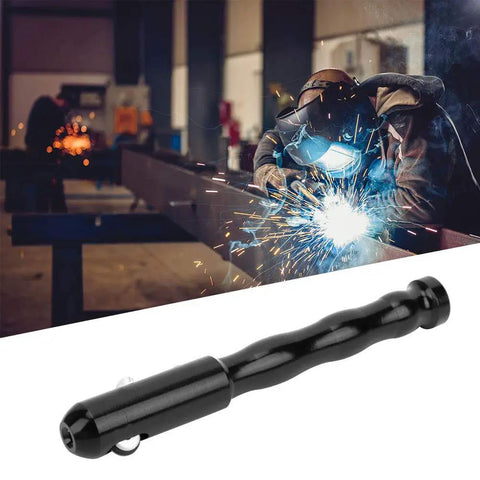 Top Pick Compact Welding Pen Black With High Efficiency Soldering Setup For Small To 3.2mm Wire Durable Arc Tool held by a welder.