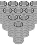 Heavy Duty 6011 2Rs Deep Groove Radial Ball Bearings With Double Rubber Seals 55 Mm X 100 Mm X 21 Mm Bulk Pack Of One Hundred Units stacked view
