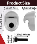 Sun Visor Clip Replacement Kit For Heavy Duty Trucks S16-1023-661 F01377-2 Gray Interior PC-ABS with dimensions