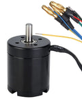 Sensored Brushless Motor 330KV 2500W For Electric Scooter And Skateboard With Hall Sensor For Precision Startup And Smooth RPM Control Killer For Self Balancing Rides, black motor with colorful wires visible