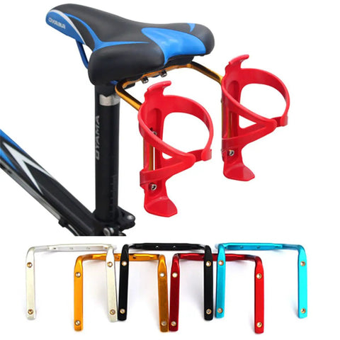Dual Water Bottle Cage Holder For Bikes Ultra Lightweight Aluminum Alloy Two Bottle Mount Fits Frames Without Built In Bottle Cages