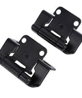 Overlay Cabinet Hinge Black Steel Self Closing Hinge Half Inch Overlay Semi Wrap Spring Design Quiet Close No Fuss Install