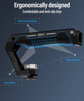 Universal Camera Cage Top Handle with Cold Shoe Mount, anti-slip silicone grip, ergonomic design, CNC aluminum, 22 lb capacity.