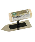 Stainless Steel Trowel For Tight Paint Jobs In Narrow Areas, 3.5 Inch Blade, 90 Mm, 0.01 Inch Thick Plate, rust-resistant, wooden handle