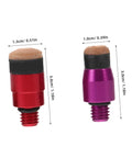 M8 Metal Dent Removal Tool Tip Set For Auto Body And Door Panels Quick Change Heads For Efficient Dent Repair Durable Automotive Sheet Metal Tips For Knock Tool Tasks, red and purple tips