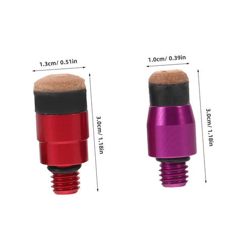 M8 Metal Dent Removal Tool Tip Set For Auto Body And Door Panels Quick Change Heads For Efficient Dent Repair Durable Automotive Sheet Metal Tips For Knock Tool Tasks, red and purple tips