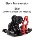 Pro Grade NOD-24 Transmission for SCX24 AX24 builds with Low CG motor mount, 1/24 RC crawler gearbox, Delrin skid plate, black finish