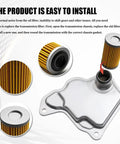 Automatic Transmission Filter Kit Plug And Play Compatible With Nissan Altima Rogue Sentra Versa Juke Kicks Illustration OEM 0440455