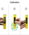 Digital pH Meter For Water With ATC Auto Temperature Compensation 0.01 pH Resolution 0 To 16 pH Range Fast Tester calibration steps