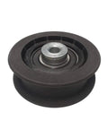 Flat Idler Drive Pulley Replacement for TimeCutter Titan and Exmark Quest models, heavy-duty, 2 11/16 OD, suitable for smooth mowing vibes.