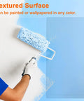 Hand painting a Real Deal Plastic Drywall Access Panel 14 X 29 Inch With Concealed Hinge For Ceiling and HVAC Inspections.