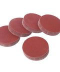 Get This Top Notch 5 Inch Sanding Disc Set For Smooth Finishings And Professional Results With Grit Ranging From 40 All The Way To 2000 For Any Project with multiple red sandpaper discs.