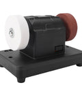 Depisuta Mini Bench Grinder Compatible With 20V Battery Tools, compact design with dual grinding wheels for sharpening and rust removal.