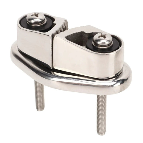 Heavy Duty Stainless Steel Marine Cam Clamp With Progressive Cam Tooth Design And Flared Inlet For Boats Sailboats And Yachts Dead Serious Grip Polished Silver Boat Rigging Gear Built Damn Tough