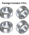 Set of 4 aluminum steering shaft bushings (6061 billet) with inner bore