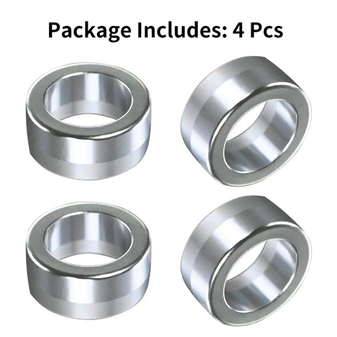Set of 4 aluminum steering shaft bushings (6061 billet) with inner bore