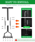 Heavy Duty Lawn Aerator Spike Tool With 15 Thick Iron Spikes 36 Inch Manual Ground Aeration assembly instructions