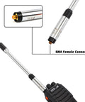 RH770 Dual Band Telescopic Handheld Ham Radio Antenna 2m 70cm VHF UHF with SMA-Female Connector