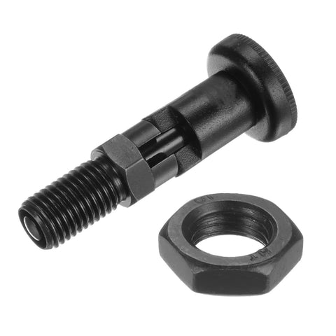 Plug And Play Push Fit Ballnose Spring Plunger With Solid Carbon Steel Build And Kickass Grip For Heavy Duty Industrial Setup That Slips Right Into Place Every Single Time with bolt and nut.