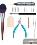 Premium Model Building Tool Kit For Gundam And Plastic Models with stainless steel case and precision hobby tools