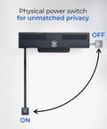 Pro 4K Eye Level Webcam With Retractable Arm For Flawless Video Calls And Live Streaming On PC And Mac power switch for privacy