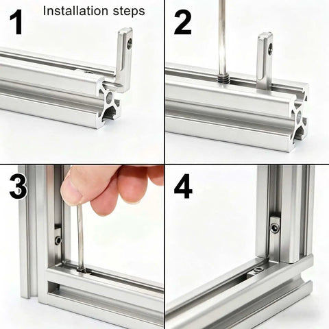Plug And Play Rigs Start Here With This Dang Good 2020 2040 Aluminum Extrusion Hardware Bracket Kit installation steps.