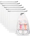 Clear Waterproof Travel Shoe Bags For Packing Large 15.7 By 11.8 Inch Size Portable Shoe Organizer With Sneakers Inside
