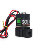 Heavy Duty 1/4 Inch Electric Solenoid Valve 110V AC For Air And Water Lines, Normally Closed, Rock Solid Nylon Body, NBR Seals