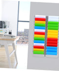 Solid As A Rock Wall Mount Id Card Holder Rack Featuring 28 Spacious Openings Crafted From Bump Resistant Polymer Plastic.