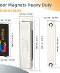 4 Pack Heavy Duty Magnetic Cabinet Door Catches With 90Lb Hold Stainless Steel dimensions and size measurements