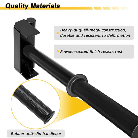 Heavy Duty Garage Door Vertical Track Repair Tool With Anvil Design, featuring an all-metal construction and rubber handlebar