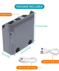 Two-Way Drone Charger Hub For DJI Air 3S And Air 3 Batteries, Fast Charge And Storage Mode, with USB cables included