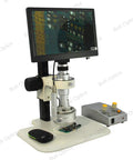 0.65-4.5x Industrial Inspection 3D Video Microscope With LCD Display And Built-In Digital Camera, Dope Track Stand For Precise Micro Work, Perfect For Electronics, Jewelry, And Small Part Inspection TD02020201