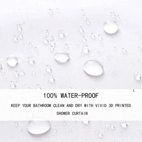 Close-up of waterproof polyester fabric with water droplets for Lightsaber Shower Curtain Neon Glow Lightning Theme For Video Game Fans Kids Teens Waterproof Polyester Curtain 72x72 With 12 Hooks Cool Black Decor Ready.
