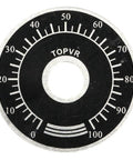 Knurled Potentiometer Knobs Set Five Pcs Pro Grade Volume Control Dials With Digital Scale Plates Easy Install Smooth Fit