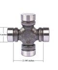 Heavy Duty Front Axle U Joint Kit For Jeep TJ XJ Wagoneer Dana 30 Or Dana 44 Front Axles With 1310WJ ISR Inside Snap Ring Non Greasable 1.188 Inch Cap Pack Of 2 For Trail Ready Replacement, showing dimensions