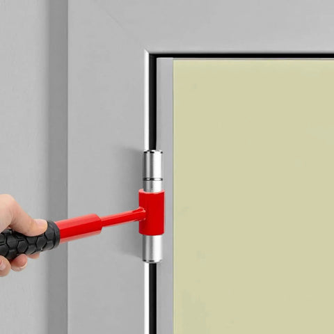 Using 4 In 1 Door Hinge Gap Adjuster, Grab And Go Multifunction Hinge Bender for Quick And Easy Door Alignment at Home Garage or Office