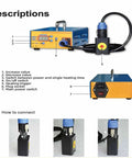 Pro Grade Paintless Dent Repair Kit For Auto Body Cars Dent Puller With Induction Heater Hot Box 1380W 110V Power DIY Car Dent Removal Tool instructions